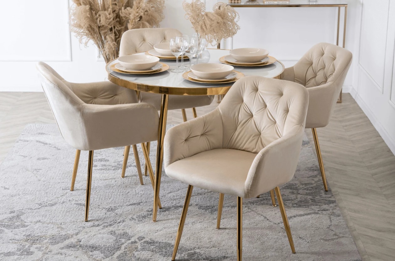 Krzesła glamour – połączenie elegancji i komfortu w stylowych wnętrzach