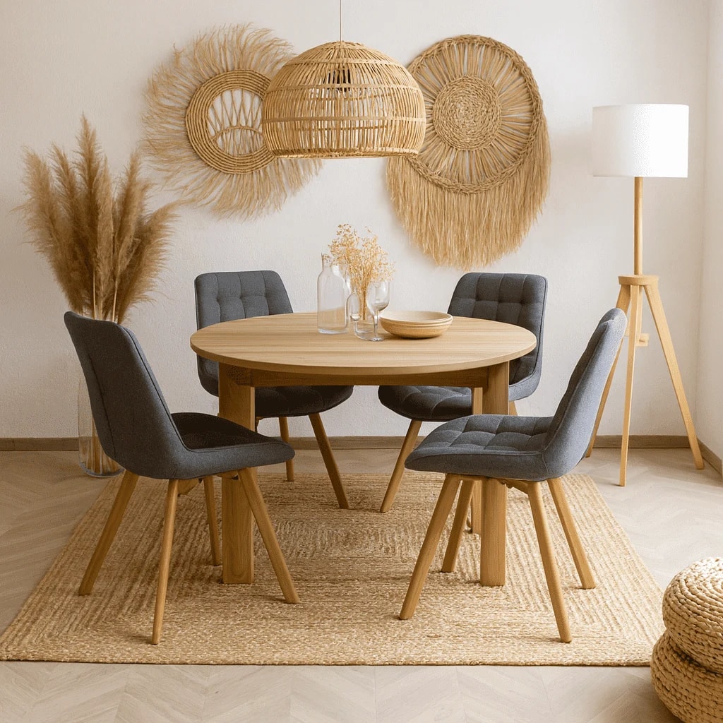 Jadalnia w stylu boho - inspiracje i aranżacje